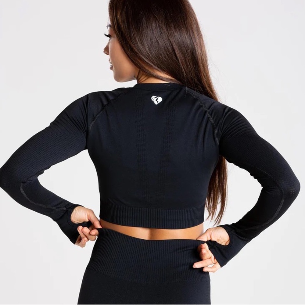 Womens Best Seamless Long Sleeve Crop Top